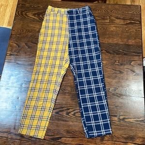 Two-Tone Light Pants Plaid